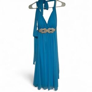 Elegant Blue Evening Dress